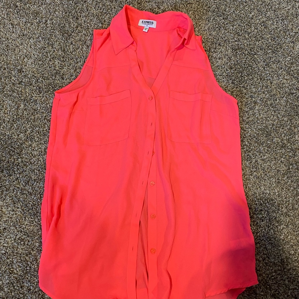 Express Portofino neon pink tank